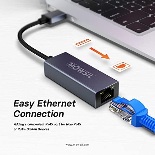 MOWSIL Gigabit Ethernet Network Adapter USB 3.0 to RJ45 GIGA CONVERTER MOWSIL Gigabit Ethernet Network Adapter USB 3.0 to RJ45 GIGA CONVERTER